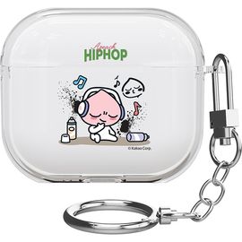 [S2B] KAKAOFRIENDS Hip Hop Ryan AirPods Pro3 Clear Slim Case - Apple Bluetooth Earphones All-in-One Case - Made in Korea